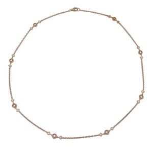 Necklace in Rose Gold set with Diamonds
